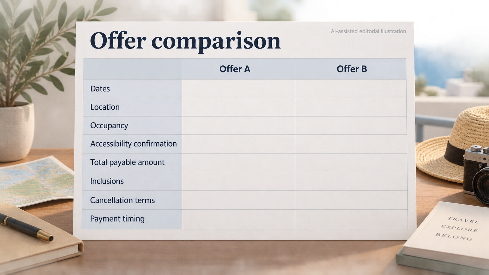 Editorial illustration for How to choose a hotel booking website for your trip